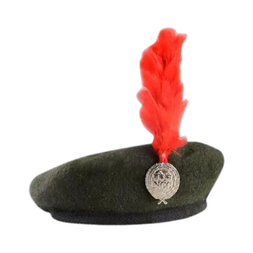 >NCC Beret Cap with Red Hackle Manufacturer and Supplier